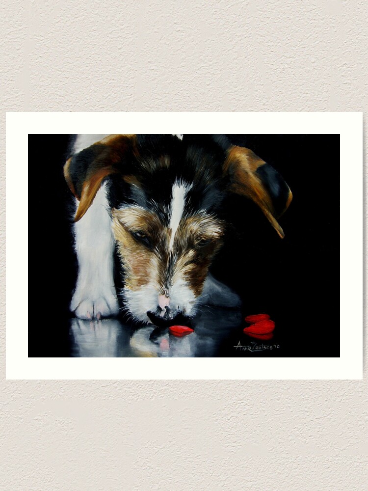 Alternate view of Don't Go Breaking My Heart (Jack Russell Terrier) Art Print