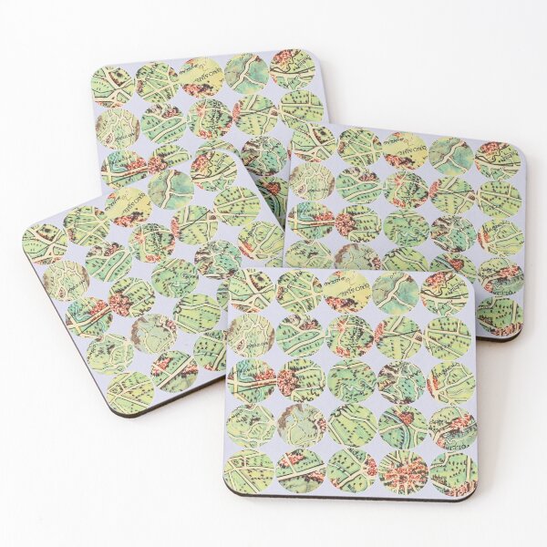 Item preview, green map circles designed and sold by veraD58.