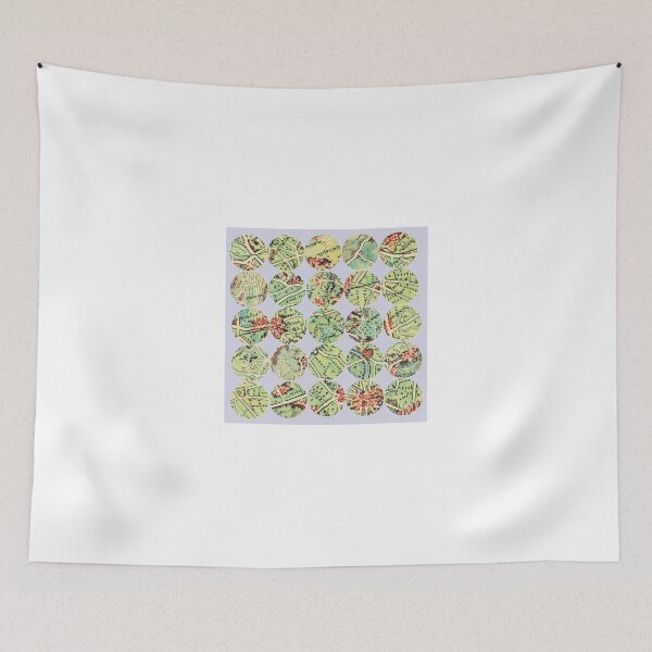 Item preview, green map circles designed and sold by veraD58.