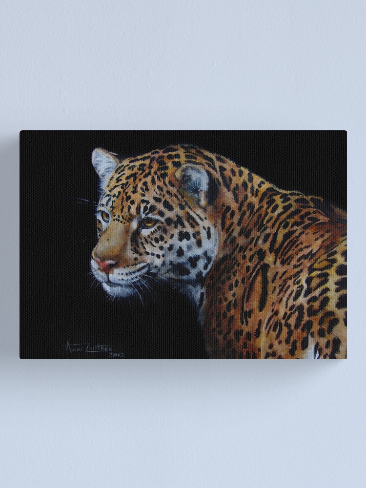 Alternate view of A Rare Beauty - beautiful jaguar big cat Canvas Print