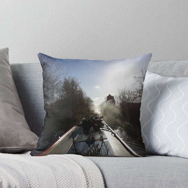 Item preview, KABFA Designs and Volksbolts, Narrowboat cruising into the sun designed and sold by KABFA Designs.
