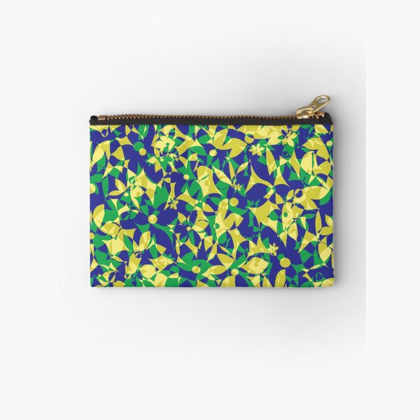 Item preview, Crowded Flowers - Yellow Blue and Green designed and sold by dahlymama.