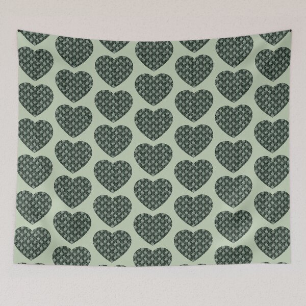 Aperçu de l'œuvre Motif aquarelle coeur de chanvre créée et vendue par TheLomiLoveBus.
