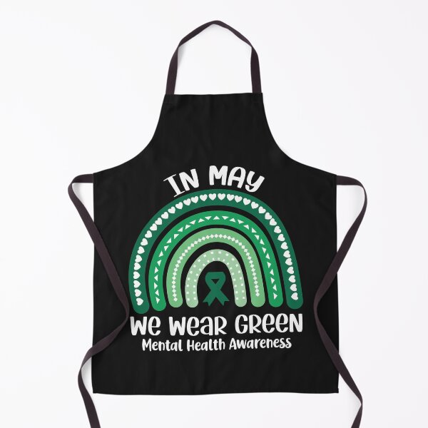 Item preview, In May We Wear Green Mental Health Awareness Green Rainbow Ribbon designed and sold by clothesy7.