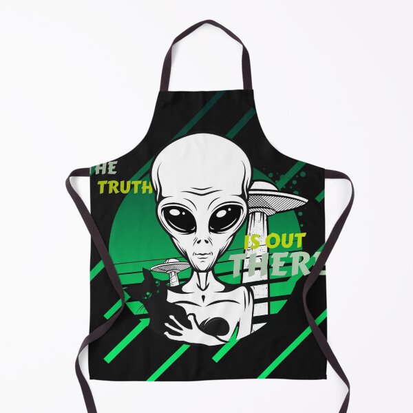 Item preview, The truth is out there. Funny cat and alien ufo. designed and sold by Gheofast.