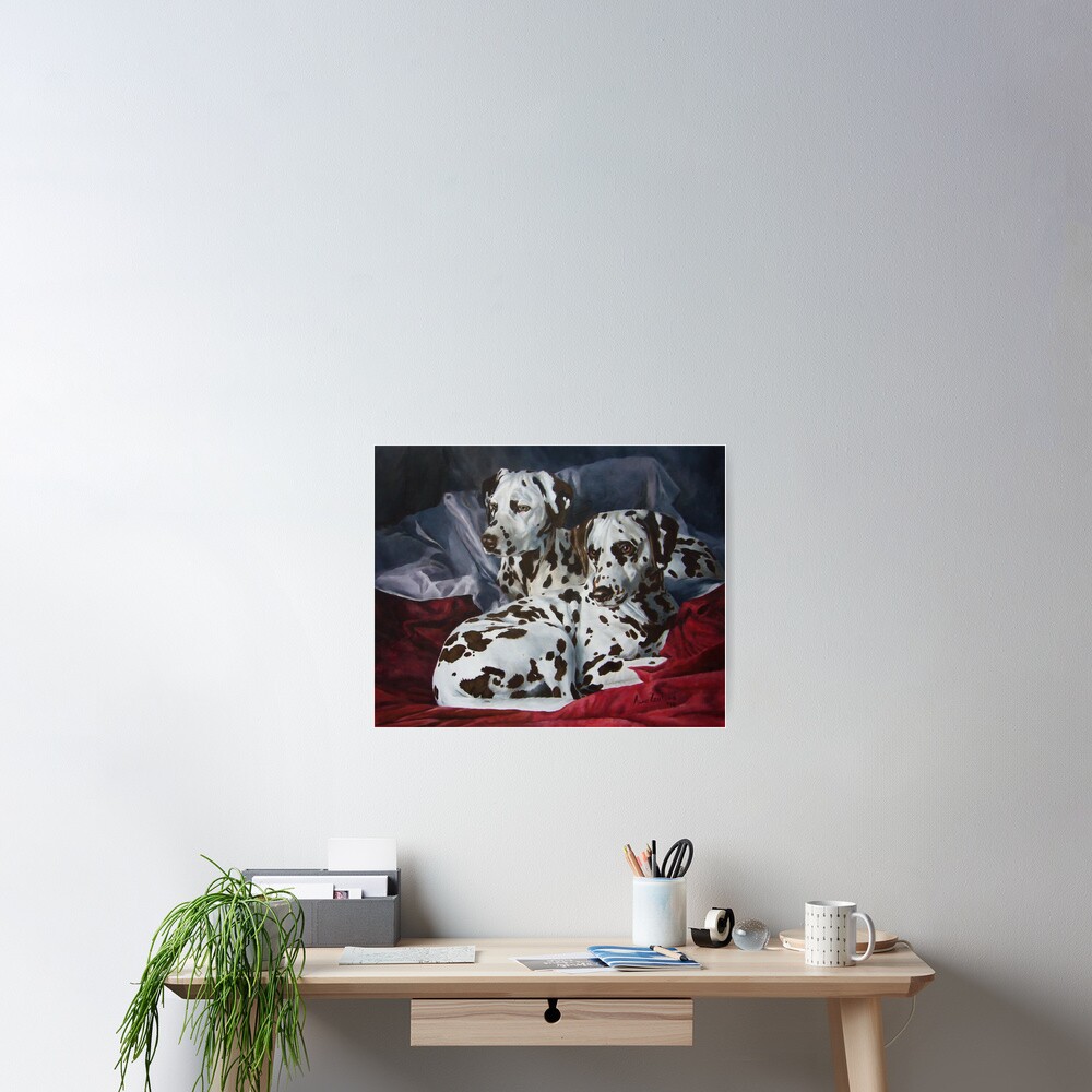 Ever Hopeful - liver spotted Dalmatians Poster