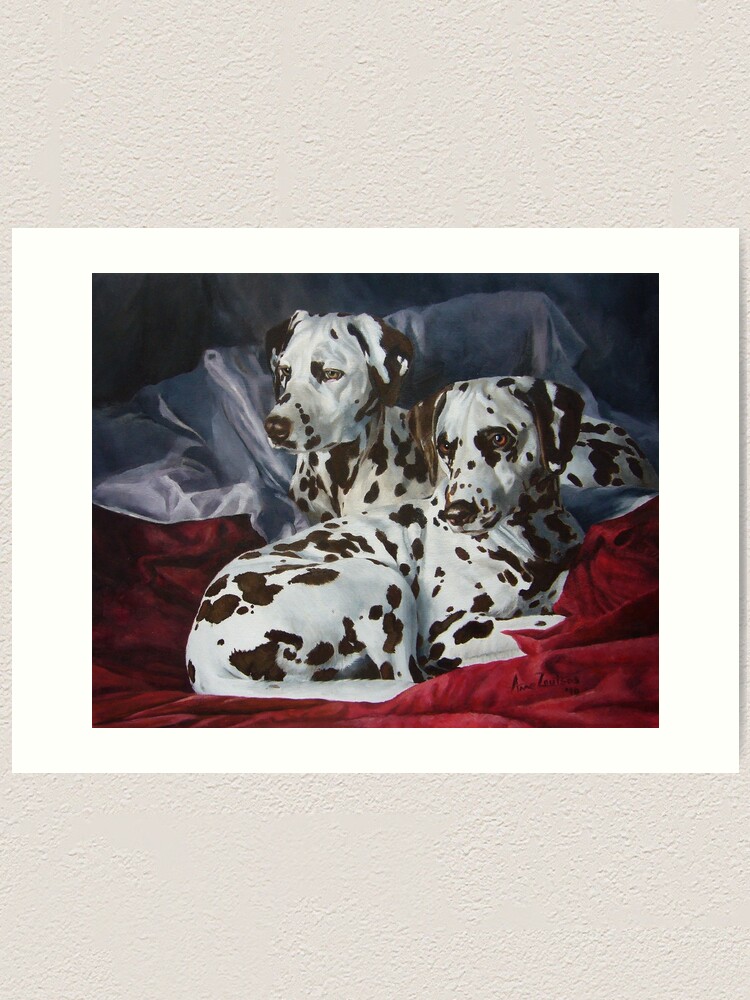 Alternate view of Ever Hopeful - liver spotted Dalmatians Art Print