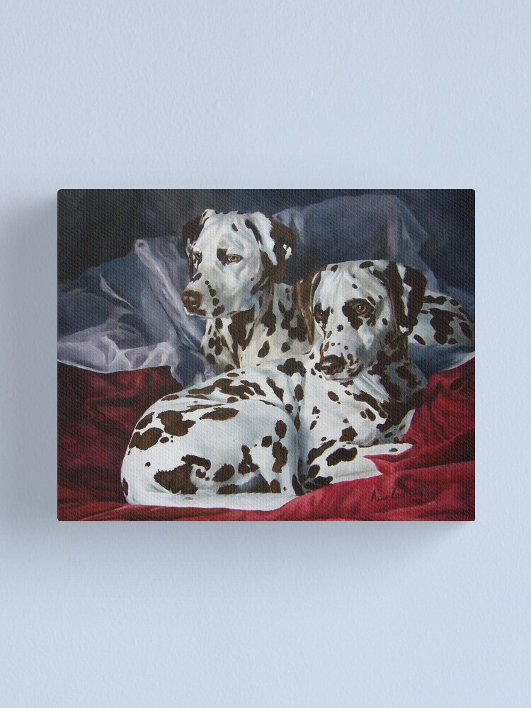 Alternate view of Ever Hopeful - liver spotted Dalmatians Canvas Print