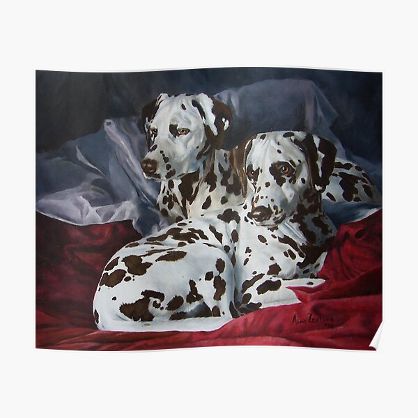 Ever Hopeful - liver spotted Dalmatians Poster