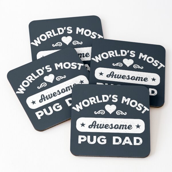 Item preview, World's most awesome pug dad designed and sold by SidTastic .