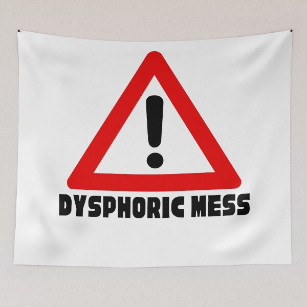 Item preview, Warning Dysphoric Mess - Transgender Dysphoria designed and sold by Koiboi11.