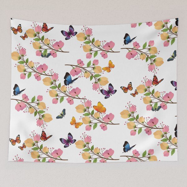 Item preview, Mariposas y flores designed and sold by LiteFeather1.