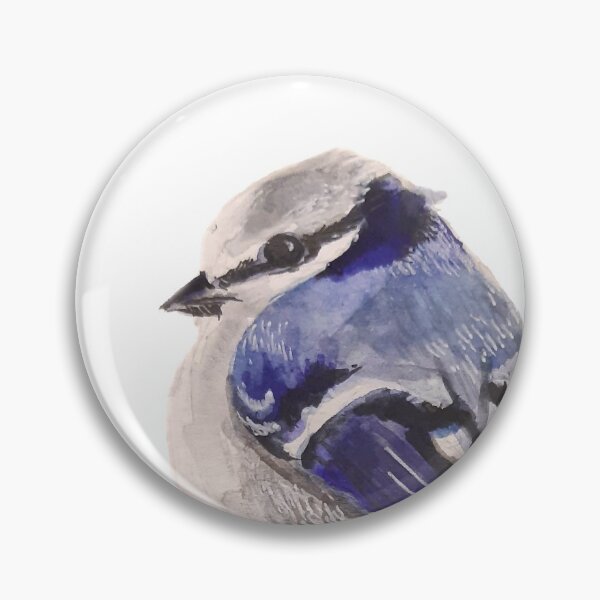 Item preview, Azure tit bird in Watercolor designed and sold by BarbaraMT.