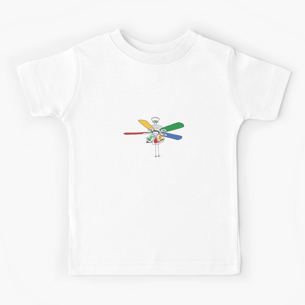 Rainbow Ceiling Fan Kids T-Shirt