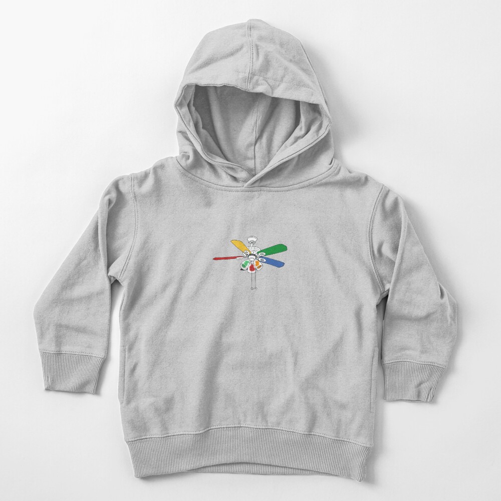 Rainbow Ceiling Fan Toddler Pullover Hoodie