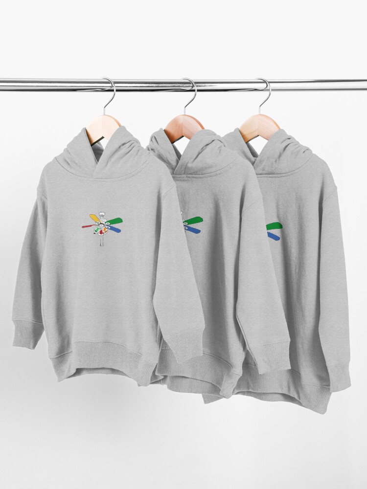 Alternate view of Rainbow Ceiling Fan Toddler Pullover Hoodie