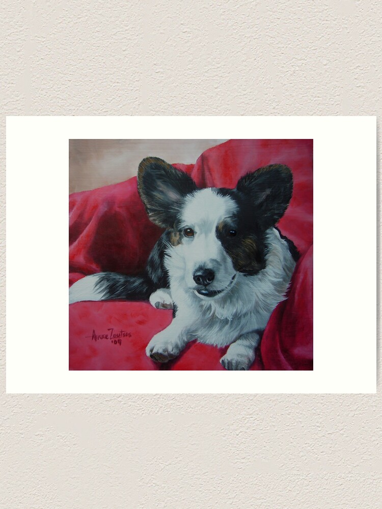 Alternate view of Cosy Corgi Art Print