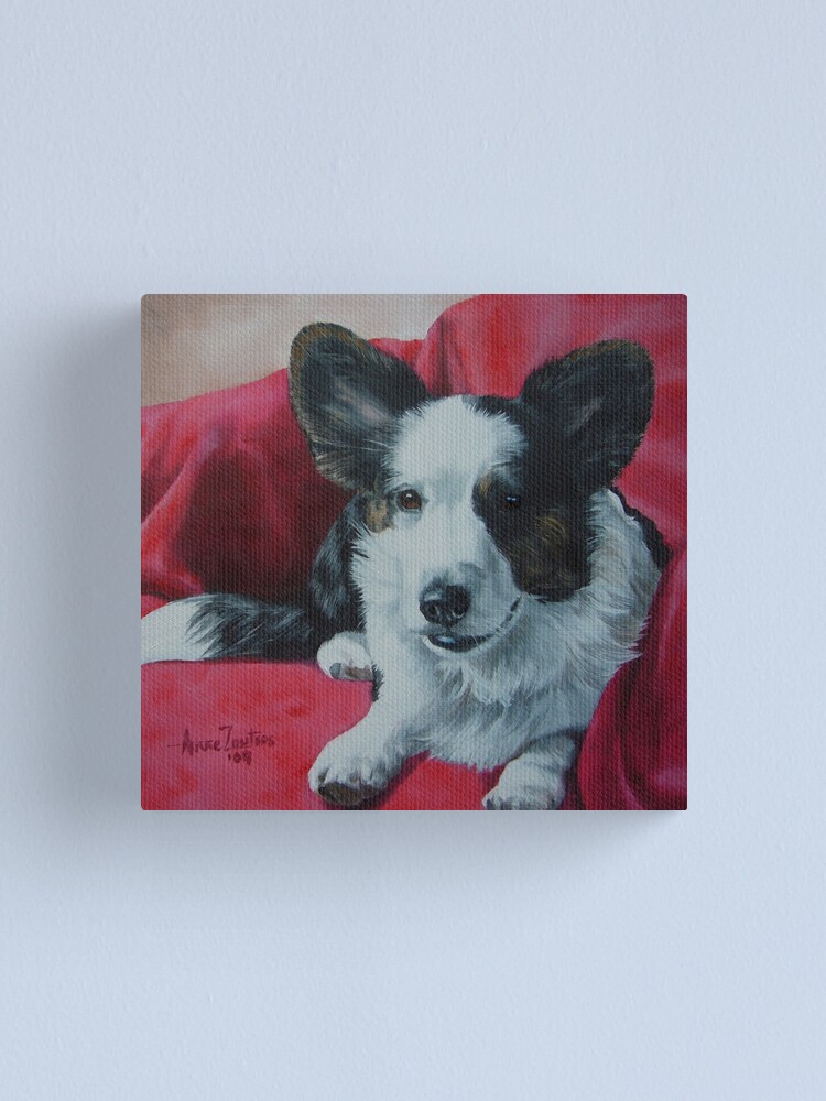 Alternate view of Cosy Corgi Canvas Print