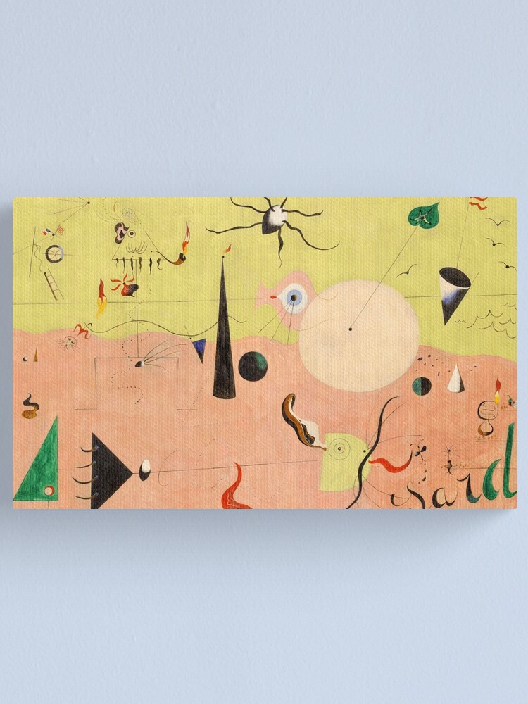 Joan Miro Catalan Landscape the hunter Canvas Print