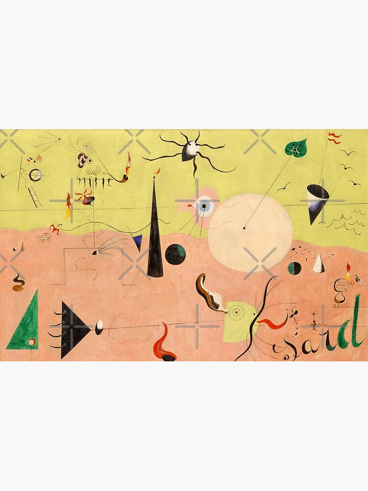 Joan Miro Catalan Landscape the hunter Canvas Print