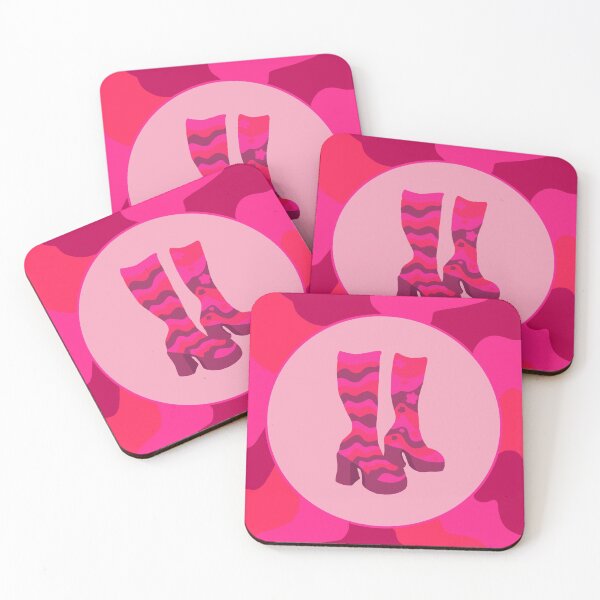 Item preview, Pink 70s Style Platform Boots designed and sold by TiggsDesigns.