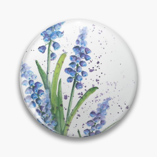 Item preview, Fragrant hyacinths in spring watercolor by Ursula Noebbe designed and sold by UrsulaNoebbe.