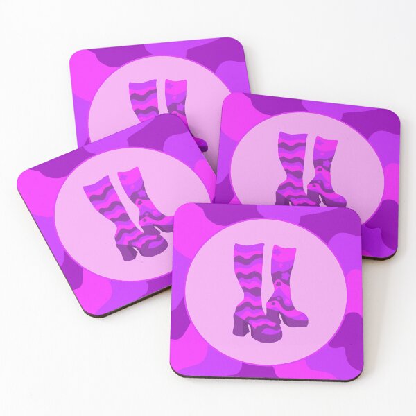 Item preview, Purple Hippie Retro Boots Graphic designed and sold by TiggsDesigns.