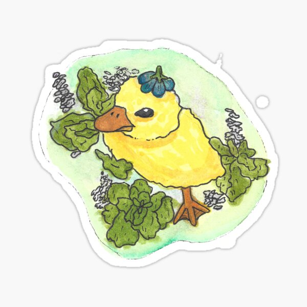 Water color duck Sticker