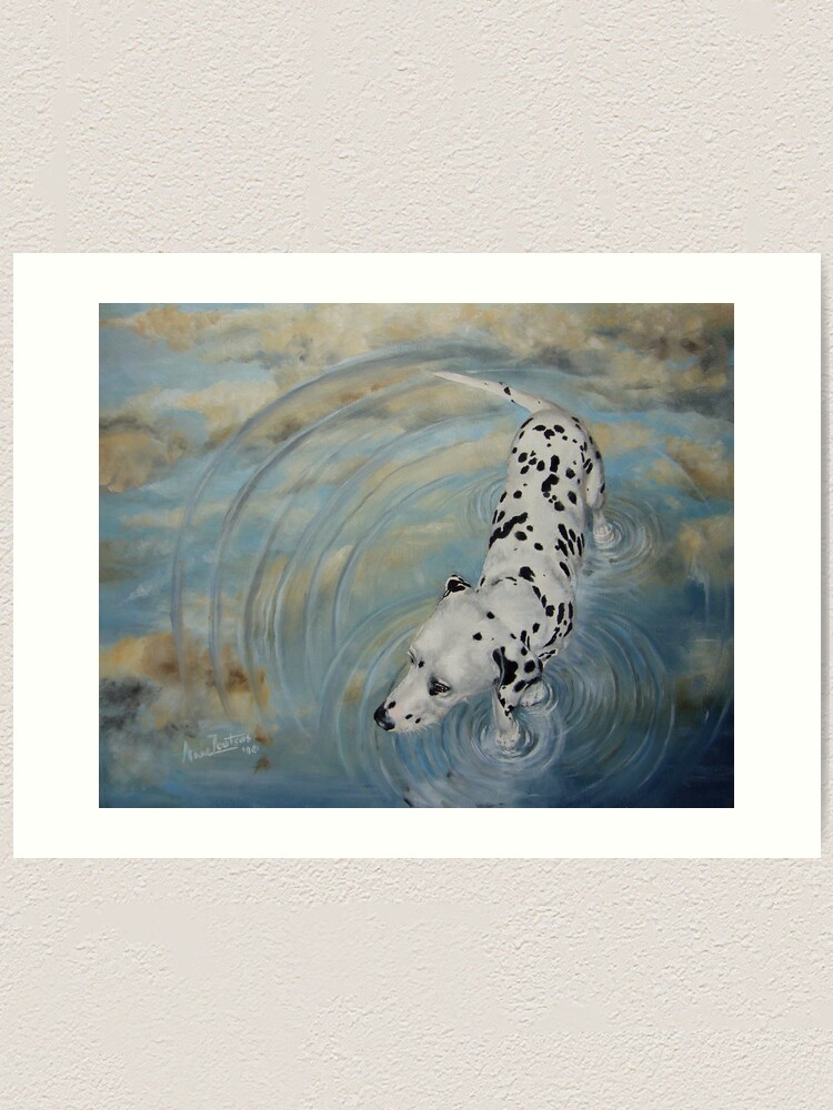 Thumbnail 2 of 3, Art Print, Dalmatian In The Sky designed and sold by AnneZ.