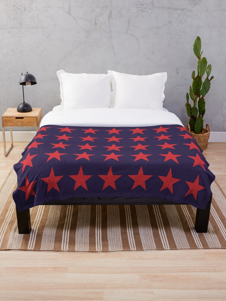 Navy star outlet throw