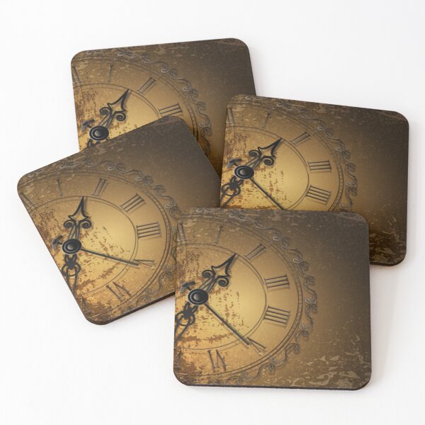 Item preview, Digitalised Antique clock with Vintage Background designed and sold by WearWolfDesigns.
