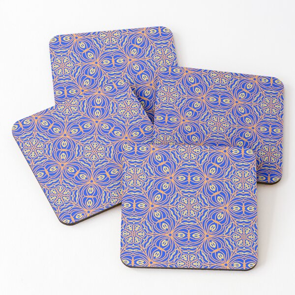 Artikelvorschau, orange hexagonal cobalt  entworfen und verkauft von Chakraflowerdesign.