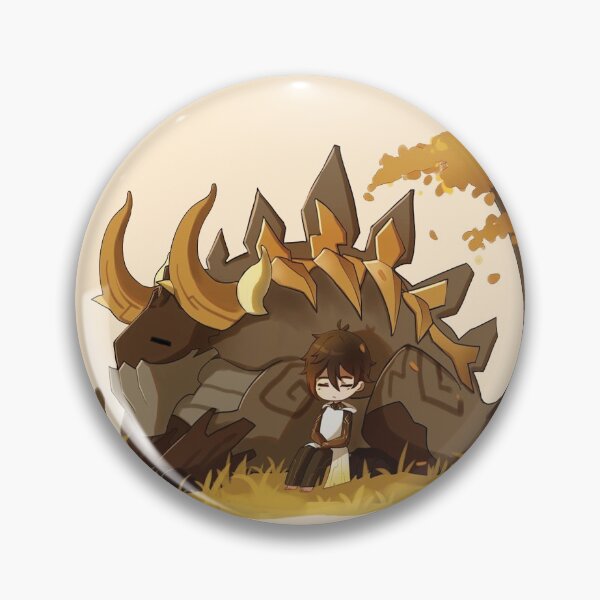 Item preview, Genshin Impact Zhongli Sticker designed and sold by Momo Yukimura.