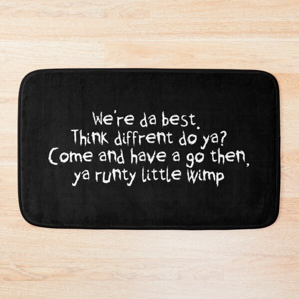 Item preview, "Were da best, think diffrent do ya?" 40k ork Quote designed and sold by ToplineDesigns.