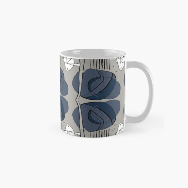 Item preview, Charles Rennie Mackintosh rose, grey, navy blue, white designed and sold by Vivanne-art.