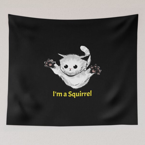 Item preview, Flying Cat: I'm a Squirrel designed and sold by friendlyspoon.