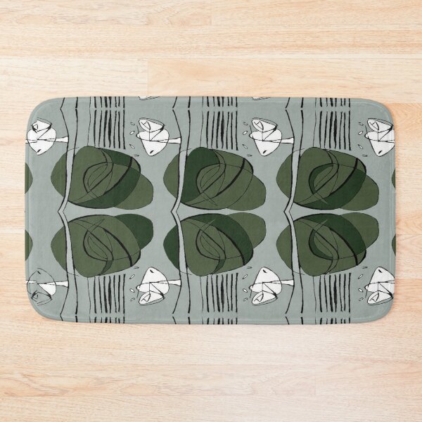 Item preview, Charles Rennie Mackintosh rose, grey,olvie green, white designed and sold by Vivanne-art.