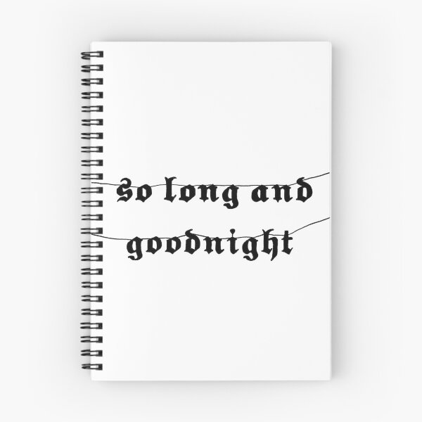 Item preview, So Long and Goodnight designed and sold by ninelivesemily.
