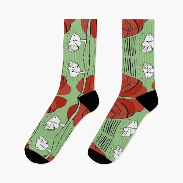 Item preview, Charles Rennie Mackintosh rose, green,red , white designed and sold by Vivanne-art.