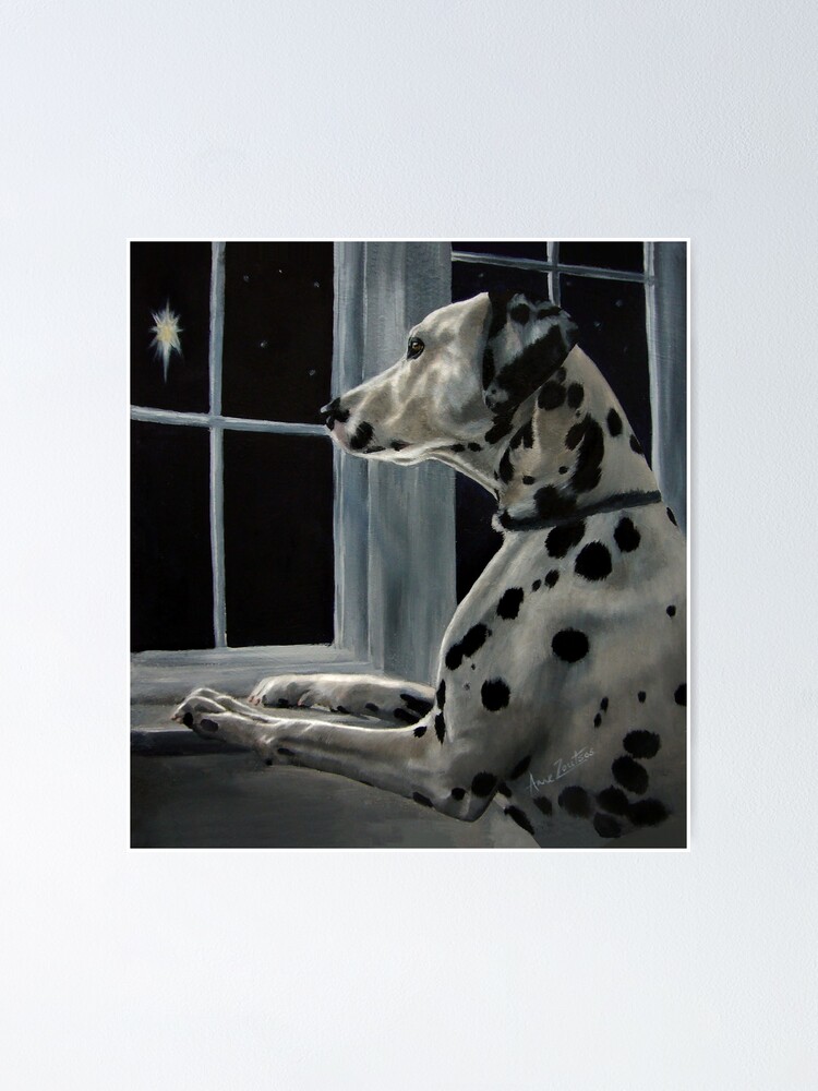 Alternate view of Silent Night (Dalmatian) Poster