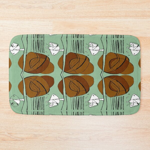 Item preview, Charles Rennie Mackintosh rose, green, brown, white designed and sold by Vivanne-art.