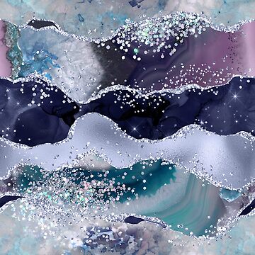 Artwork thumbnail, Fluid Marbling Effect. Abstract Agate Background on by Marcu Ioachim