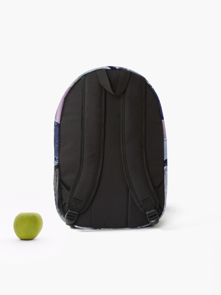 Alternate view of Fluid Marbling Effect. Abstract Agate Background on Backpack
