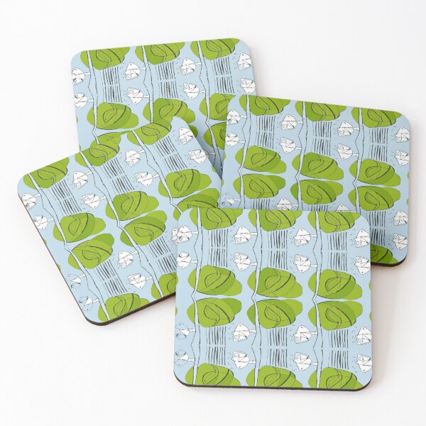 Item preview, Charles Rennie Mackintosh rose, blue,green, white designed and sold by Vivanne-art.
