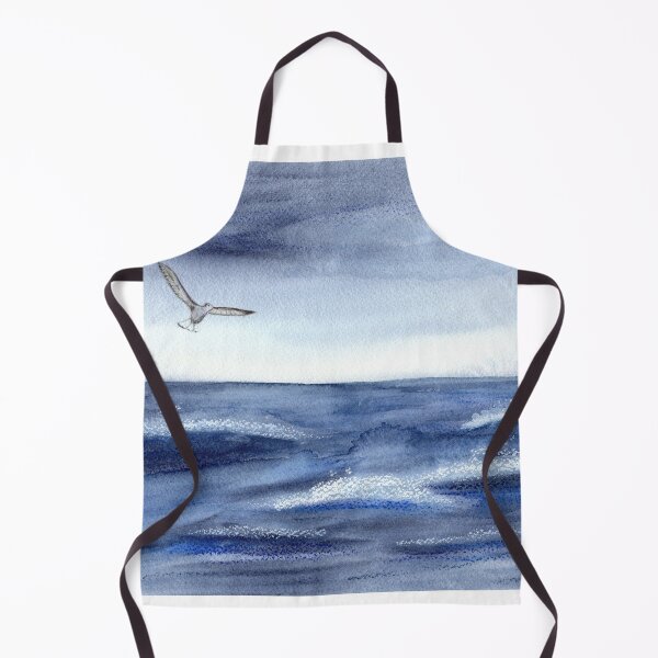 Item preview, Indigo Ocean Watercolor Mixed Media designed and sold by Sandra Connelly.