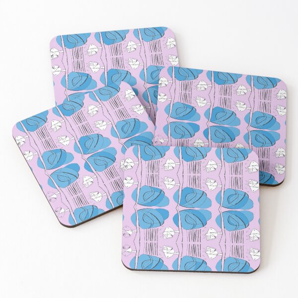 Item preview, Charles Rennie Mackintosh rose, pink,blue, white designed and sold by Vivanne-art.