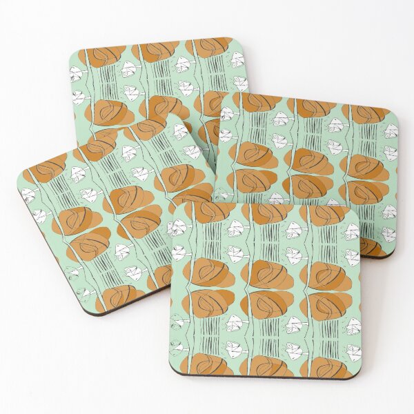 Item preview, Charles Rennie Mackintosh rose, orange, green, white designed and sold by Vivanne-art.