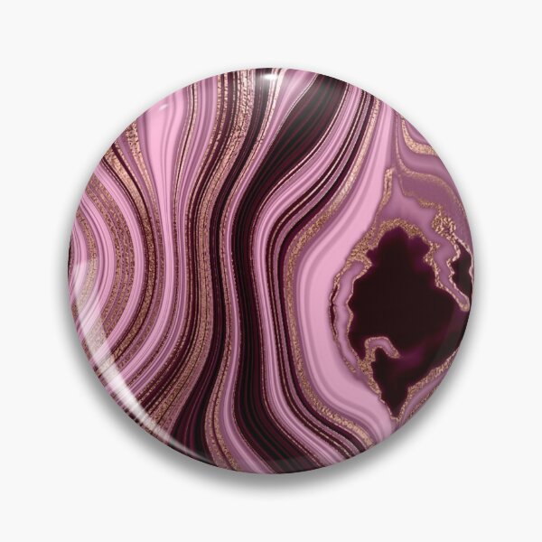 Item preview, Pink & Gold Agate Stone designed and sold by ReesDesigns.