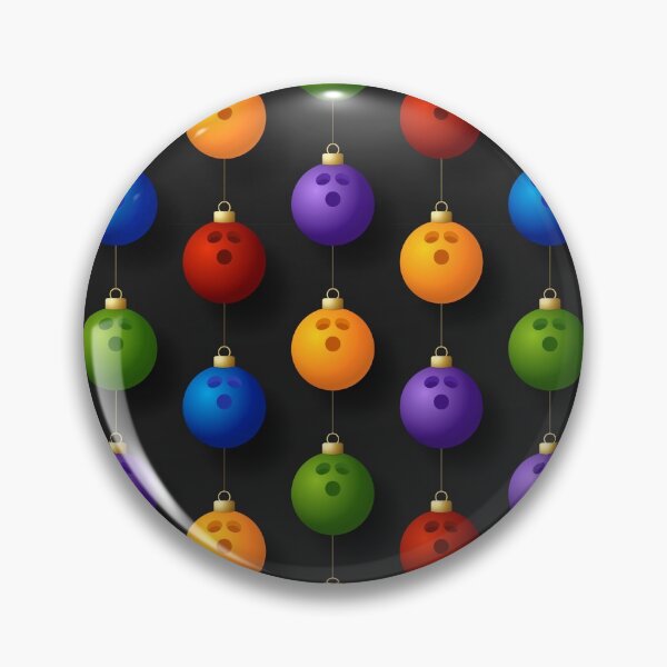 Item preview, Bowling Ball Balls Ten Pin 10 Pin Colorful Christmas Xmas Holiday designed and sold by Draculaura2009.