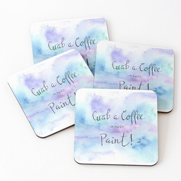 Item preview, Grab a Coffee and Paint Design designed and sold by Taphath Foose Artist.